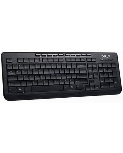 Delux K3100 Multimedia Tastatur USB - schwarz (kabelgebunden)